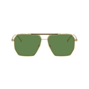 BOTTEGA VENETA Gold Navigator / Aviator Metal Sunglasses